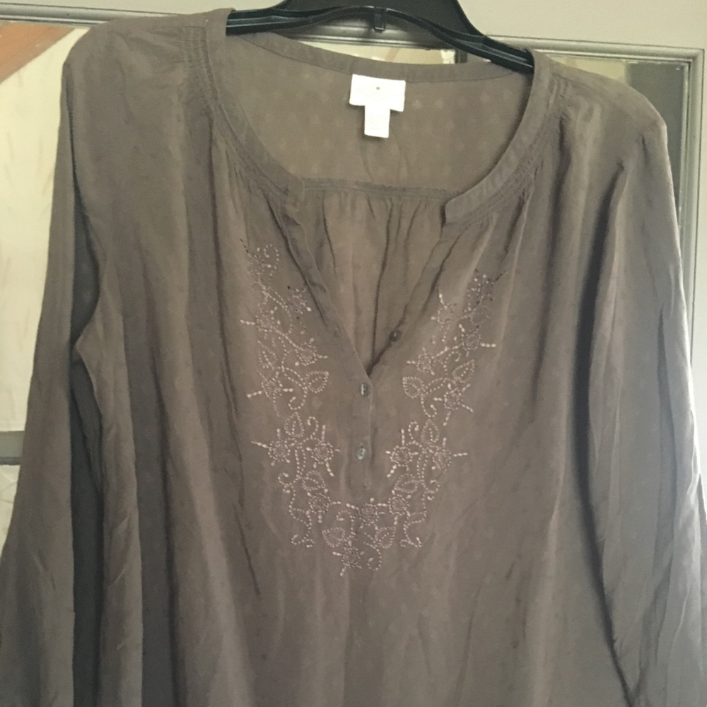 3/4 length sleeve blouse